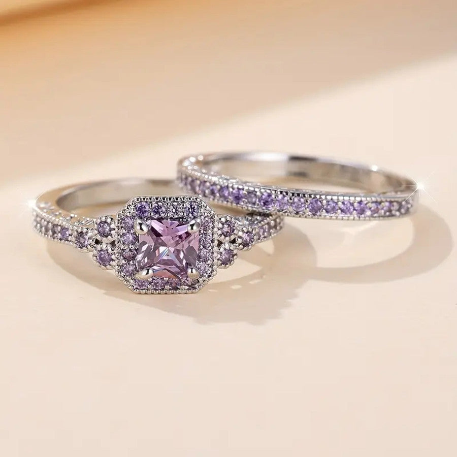European And American Ladies Fashion Wedding Ring Set