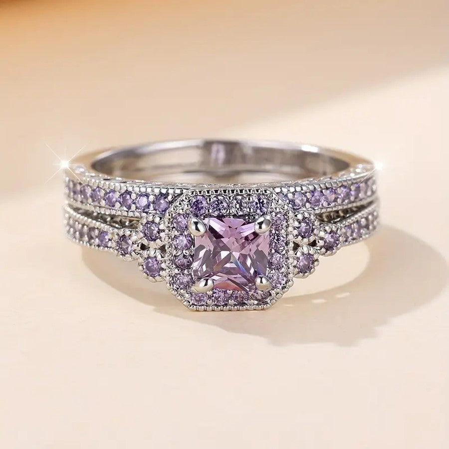 European And American Ladies Fashion Wedding Ring Set